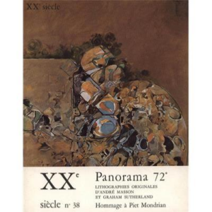 [MONDRIAN] PANORAMA 72*. Lithographies originales d'André Masson et Graham Sutherland. Hommage à Piet Mondrian - XXème Siècle, n°38, Juin 1972