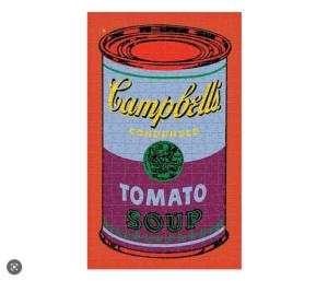 [WARHOL] ANDY WARHOL Campbell's Soup 300 Piece Puzzle - Puzzle de 300 pièces